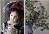 「刺繍の庭園と人形たち」